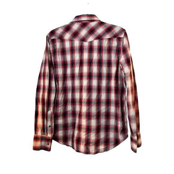 AMERICAN EAGLE Men’s Western Style Snap Button Long Sleeve Shirt / Size: Medium - Picture 2 of 7